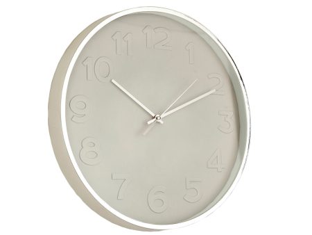 Wall Clock Romimex White Golden PVC 40 x 40 x 3 cm For Cheap