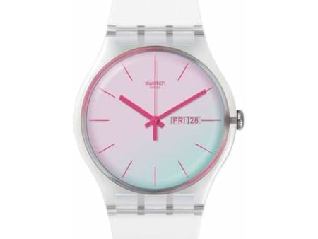 Ladies  Watch Swatch POLAWHITE (Ø 41 mm) Supply