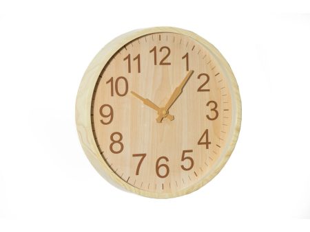 Wall Clock Romimex Cream Plastic 30 x 30 x 2 cm Online