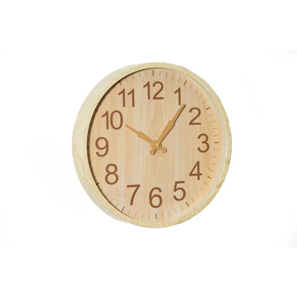 Wall Clock Romimex Cream Plastic 30 x 30 x 2 cm Online