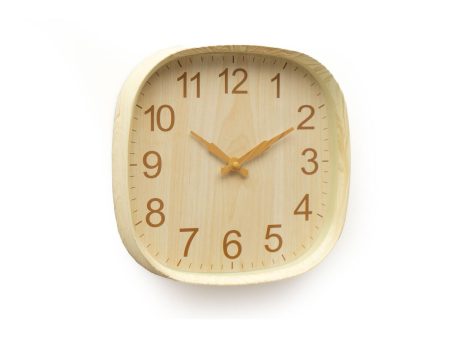 Wall Clock Romimex Beige Plastic 30 x 30 x 2 cm Fashion