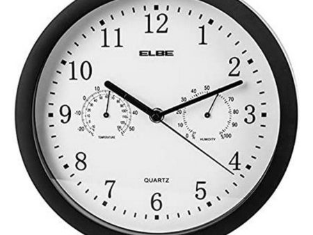 Wall Clock ELBE RP-1005-N White Black Discount