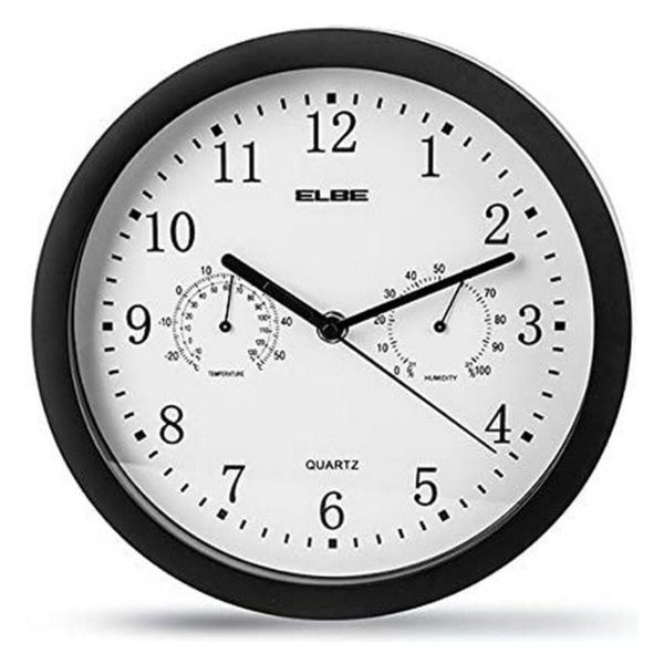 Wall Clock ELBE RP-1005-N White Black Discount