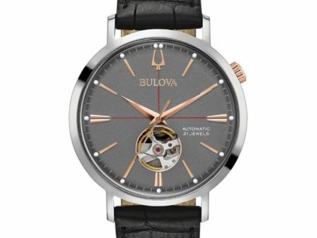 Men s Watch Bulova 98A187 Black Grey For Sale