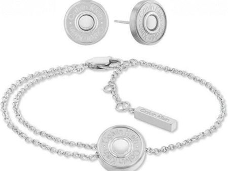 Bracelet and Earrings Set Calvin Klein 35700009 Discount