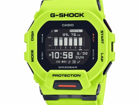 Men s Watch Casio G-Shock GBD-200-9ER Yellow Ø 40 mm Fashion