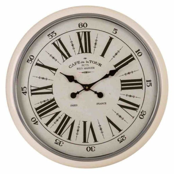 Wall Clock Alexandra House Living White Iron MDF Wood 62 x 6 x 62 cm Sale