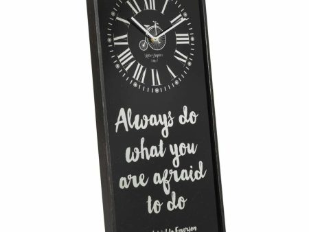 Wall Clock Alexandra House Living Black Glass Iron MDF Wood 76 x 3 x 36 cm For Cheap