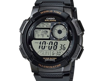 Unisex Watch Casio WORLD TIME ILLUMINATOR (48 mm) Fashion