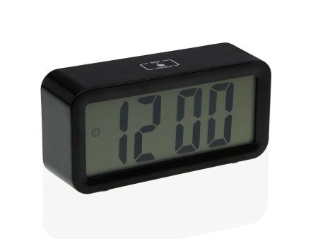 Alarm Clock Versa Black Metal 3,9 x 6,5 x 13,4 cm Sale