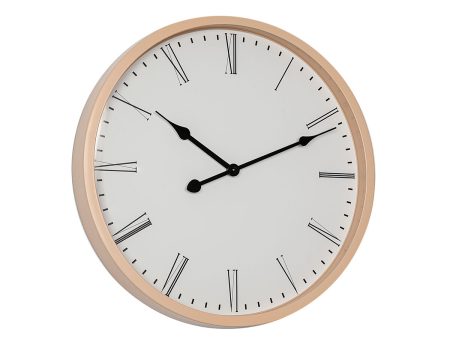 Wall Clock Romimex White Natural polystyrene 40 x 40 x 5 cm Online Hot Sale