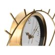 Wall Clock Home ESPRIT Golden Metal 29 x 4 x 22 cm For Cheap