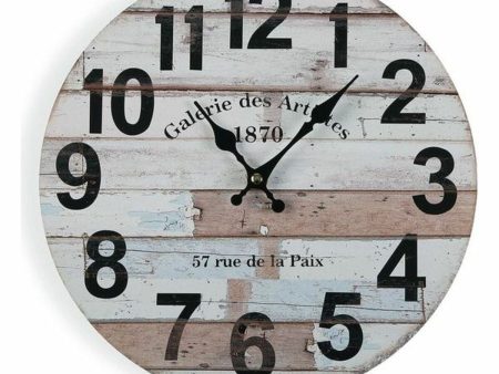 Wall Clock Versa Wood (4 x 30 x 30 cm) Online Hot Sale