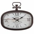 Wall Clock Alexandra House Living White Brown Metal 45 x 2 x 40 cm Discount