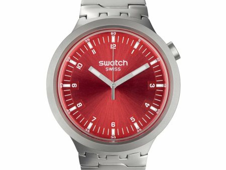 Unisex Watch Swatch SB07S104G Black Silver Discount