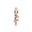 Woman s charm link Pandora LETTER F DANGLE For Discount