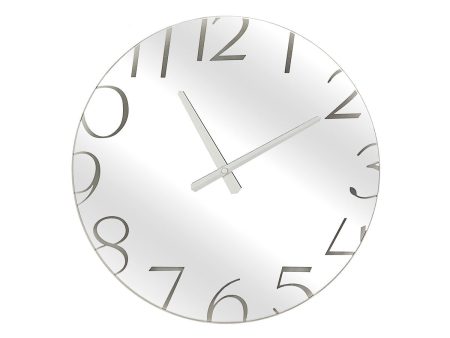 Wall Clock Romimex Mirror Glass 40 x 40 x 4 cm Discount