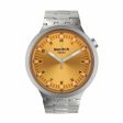 Unisex Watch Swatch SB07S103G Yellow Silver Hot on Sale