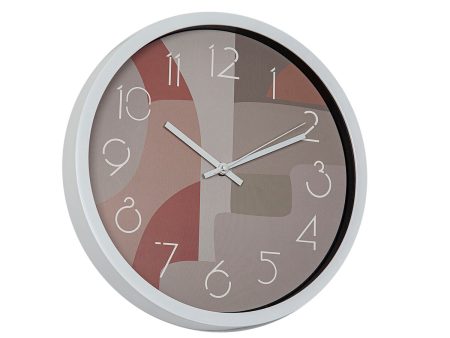 Wall Clock Romimex White Green Pink polystyrene 30 x 30 x 4 cm Online Hot Sale