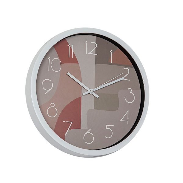 Wall Clock Romimex White Green Pink polystyrene 30 x 30 x 4 cm Online Hot Sale