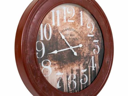 Wall Clock Alexandra House Living Red Fir wood MDF Wood 80 x 8 x 80 cm Online Sale