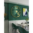 Wall Clock Romimex Golden Metal 50 x 50 x 6 cm Supply