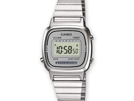 Unisex Watch Casio LA670WEA-7EF Grey Silver (Ø 25 mm) For Discount