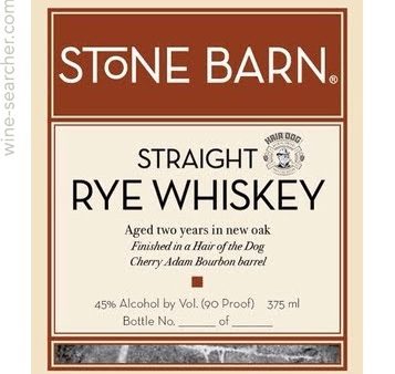 Stone Barn Brandyworks Rye Whiskey For Discount